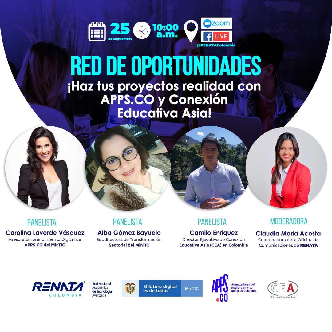 Banner redes sociales Red de oportunidades RENATA