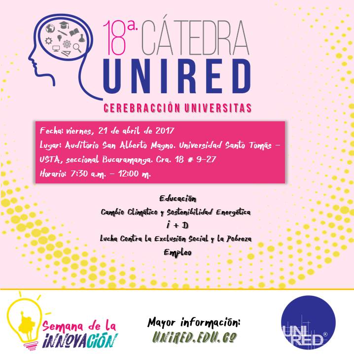 SI2017 INVITACION 18 CATEDRA UNIRED