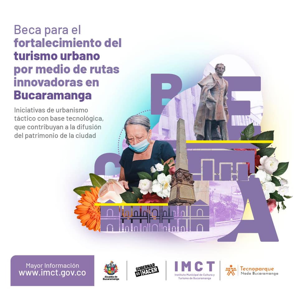 Beca para el fortalecimiento del turismo urbano por medio de rutas innovadoras en Bucaramanga IMCT